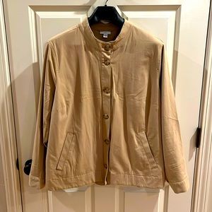J. Jill camel tan lightweight jacket 2X